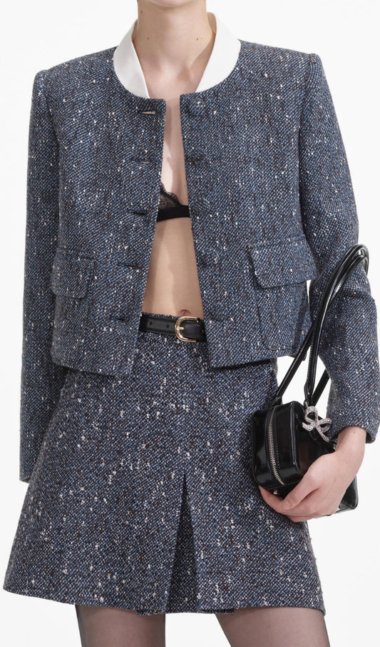 Blue Boucle Jacket